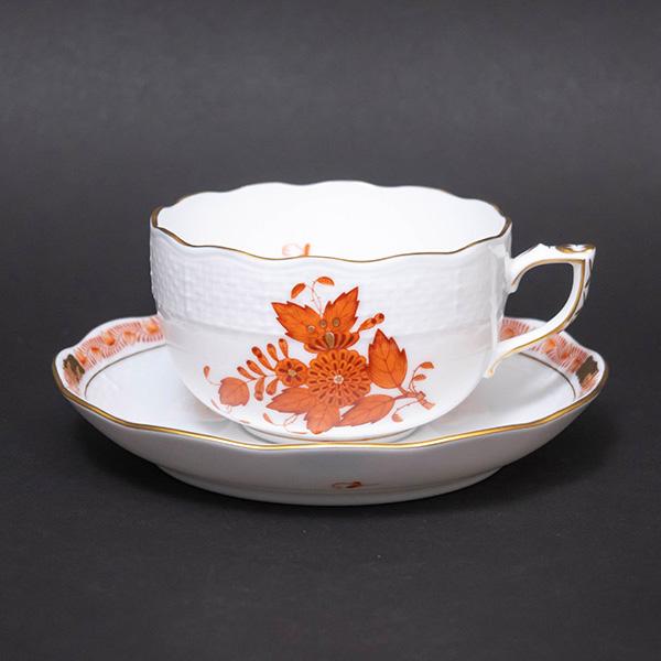 ヘレンド（HEREND） アポニー・オレンジ ティーカップ＆ソーサー