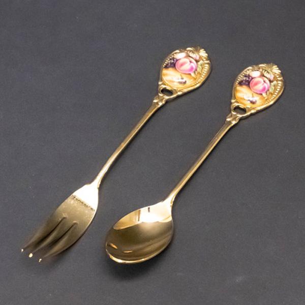 Aynsley エインズレイ オーチャードゴールド スプーン＆フォーク（2本