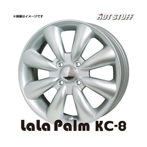 HOT STUFF（ホットスタッフ） ララパーム KC-8 ホイール1本 14x4.5 +43