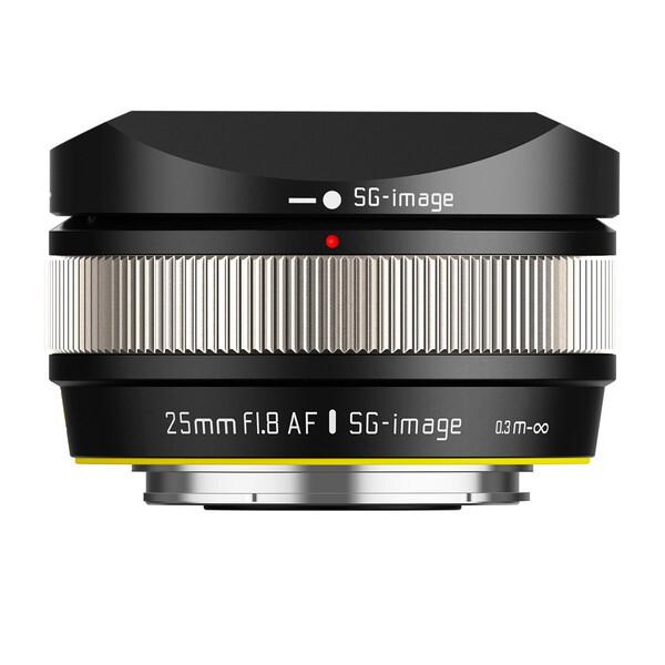 SG-image AF 25mm F1.8 富士フイルムXマウント APS-C シルバー 単焦点
