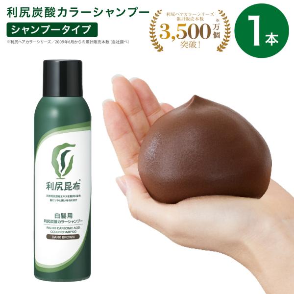 自然派clubサスティ 利尻炭酸カラーシャンプー 180g 無添加 白髪用