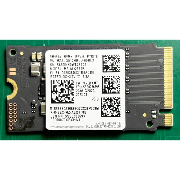 SAMSUNG（サムスン） NVMe 512GB 2242 M.2 PCIe SSD SAMSUNG SKhynix