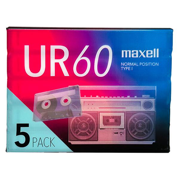maxell（マクセル） カセットテープ 60分 5本セット UR-60N5P