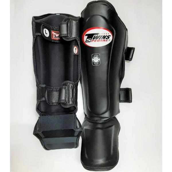 新 TWINS ツインズ 本革製 キックボクシング レガース レッグガード