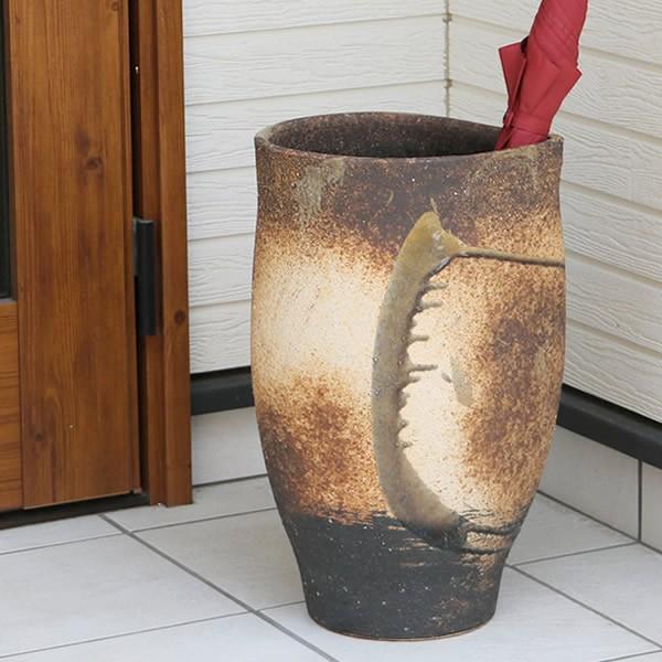 傘立て 陶器 おしゃれ 信楽焼 かさたて 和風 傘入れ モダン 玄関 新築