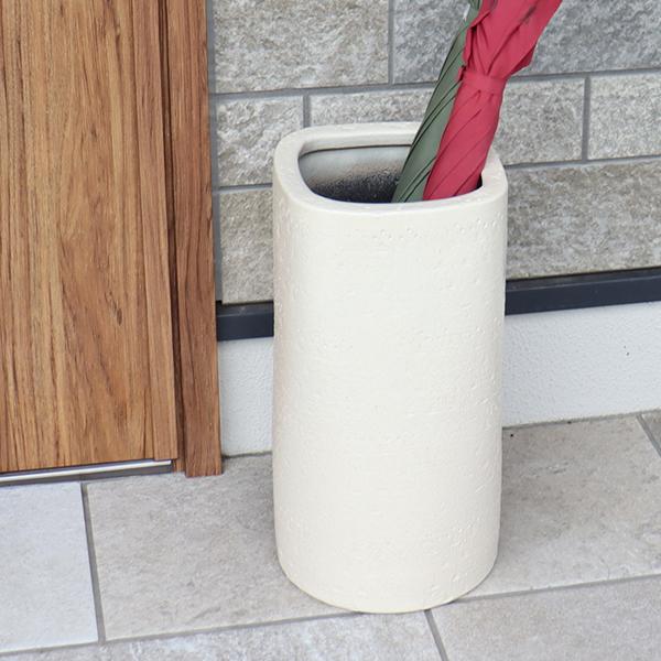 傘立て 陶器 おしゃれ 信楽焼 かさたて 和風 傘入れ モダン 白 玄関