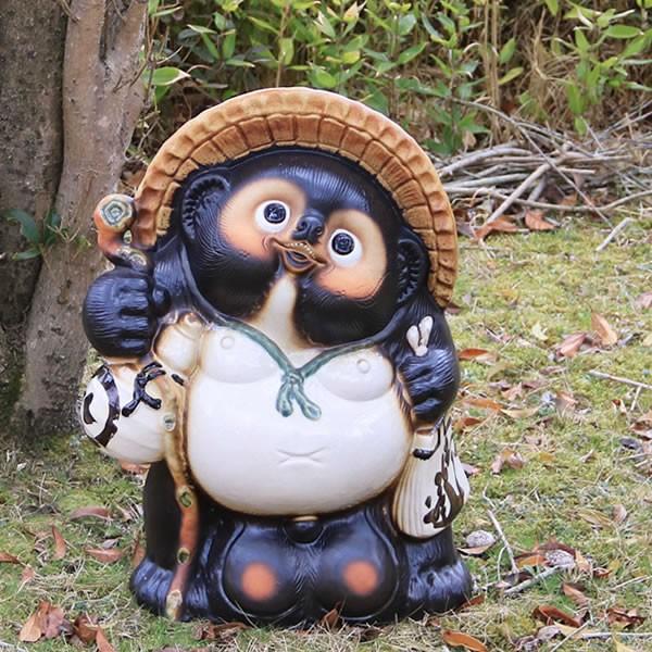 信楽焼 18号福狸 たぬき タヌキ 開運 縁起物 可愛い 陶器 商売繁盛