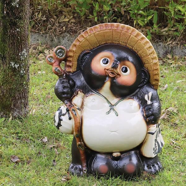 信楽焼 20号福狸 たぬき タヌキ 開運 縁起物 可愛い 陶器 商売繁盛