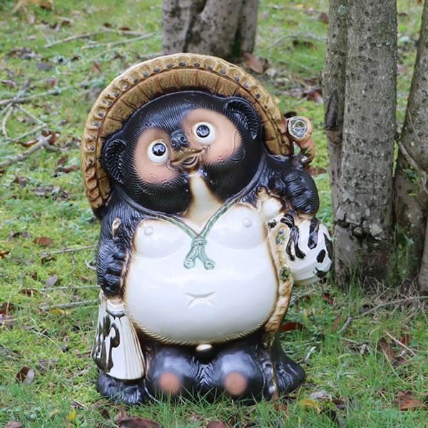 信楽焼 16号福狸 たぬき タヌキ 開運 縁起物 可愛い 陶器 商売繁盛