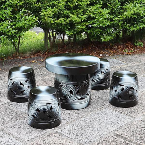 ガーデンテーブルセット - 信楽焼 専門店しがらき