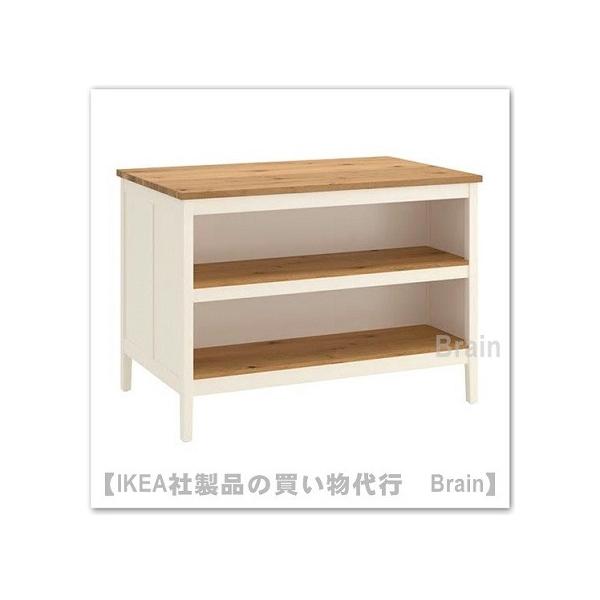 イケア（IKEA） TORNVIKEN アイランドキッチン126x77 cm オフホワイト