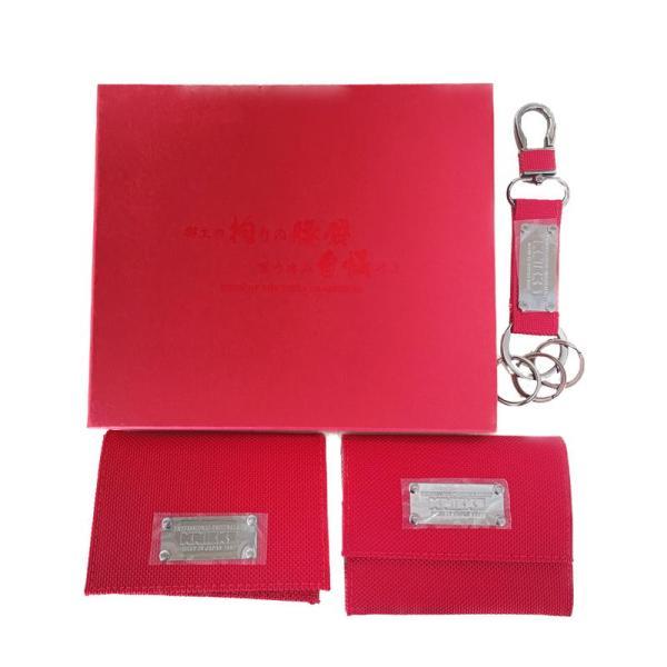 KNICKS ニックス BAR-3S バリスティック赤 限定3点セット(財布・名刺