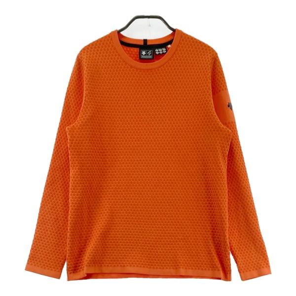 DESCENTE GOLF デサントゴルフ ニットセーター オレンジ系 M ゴルフ