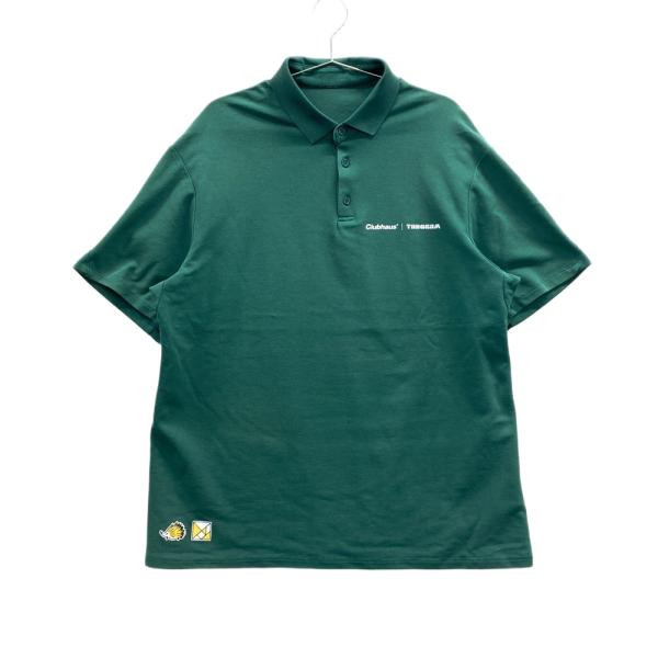 TANGRAM タングラム ×CLUBHAUS 半袖ポロシャツ グリーン系 XXL ゴルフ