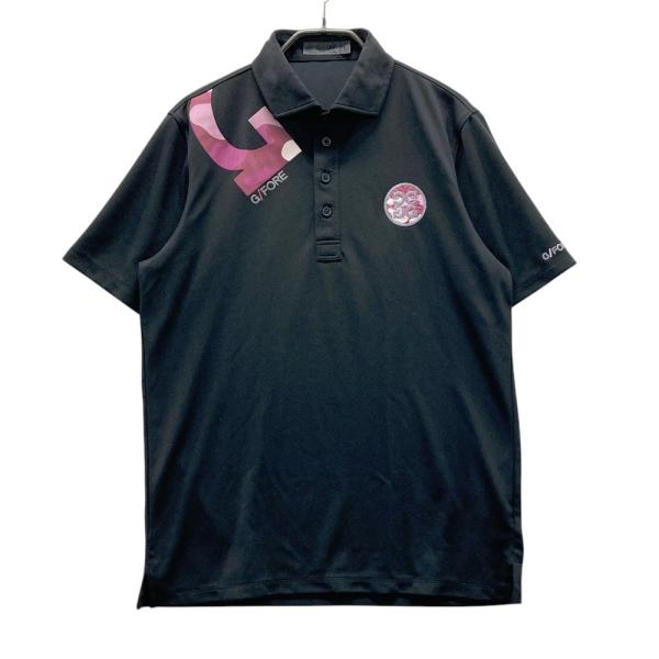 G/FORE ジーフォア 半袖ポロシャツ ブラック系 1 ゴルフウェア メンズ