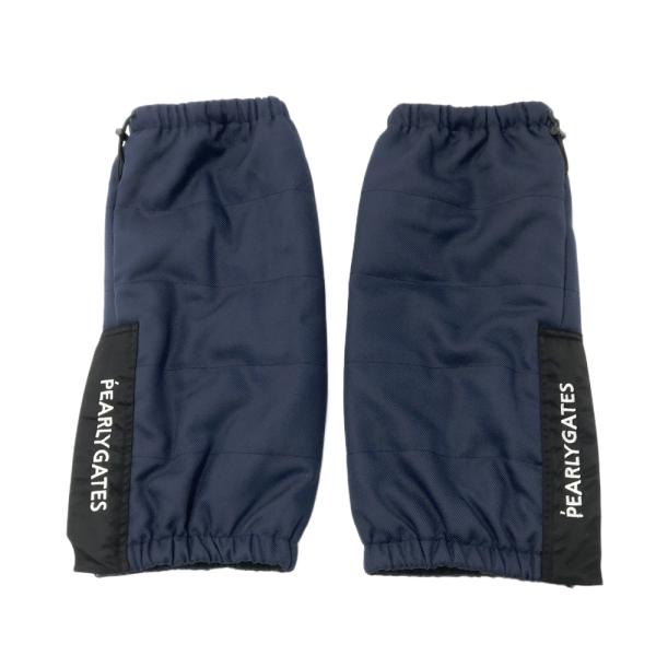 PEARLY GATES パーリーゲイツ レッグウォーマー ネイビー系 FR ゴルフ