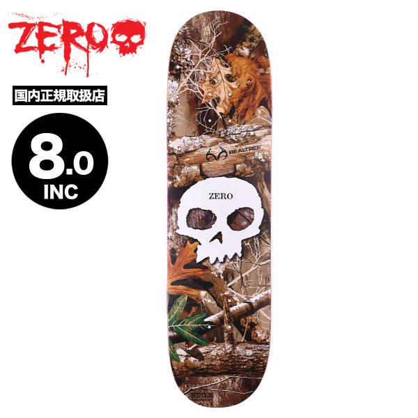 ZERO ゼロ スケートボード スケボー デッキ スカル リアルツリー 8.0