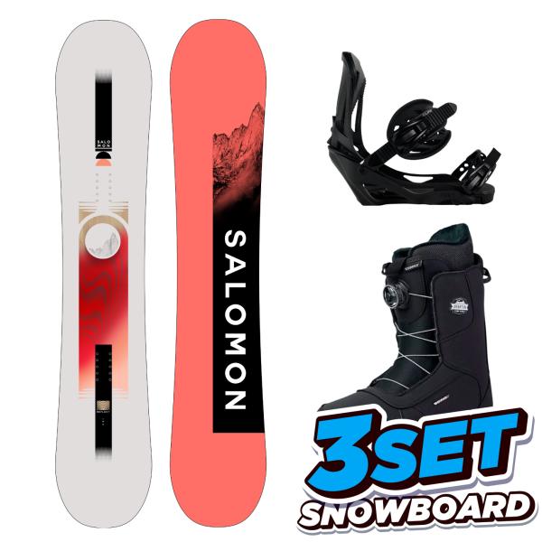 25-26 サロモン スノーボード 3点セット SALOMON REFLECT women LINK