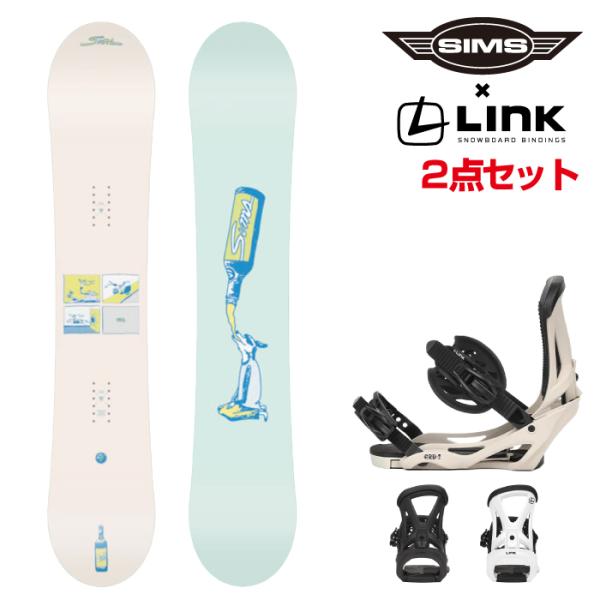 SIMS 日本正規品 スノーボード ビンディング 2点セット シムス SIMS