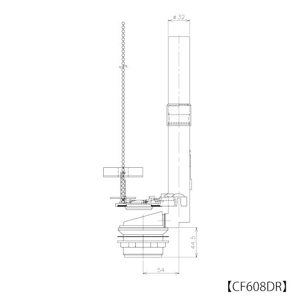 公式店】フラッシュバルブ ロータンク部品 CF608DR : アサヒ衛陶公式