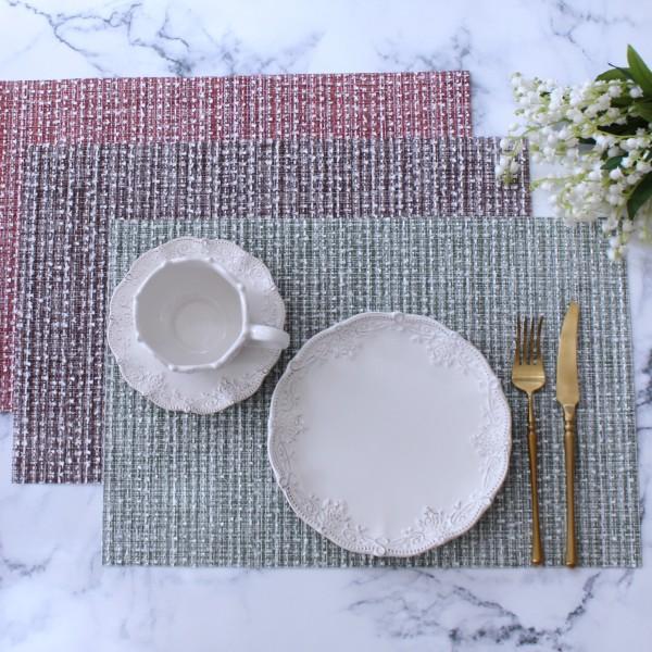 SALE30%OFF) ランチョンマット PVC ツイード プレースマット おしゃれ