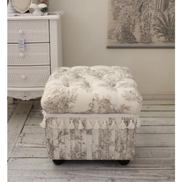 スツール 収納付き トワルドジュイ ホワイト 収納スツール