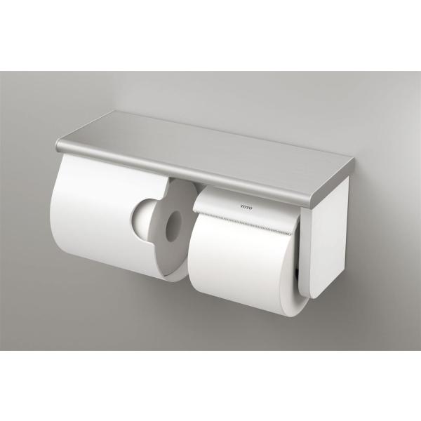 TOTO 店舗や飲食店などに 丈夫なステンレス製棚の付いたスペア付紙巻器