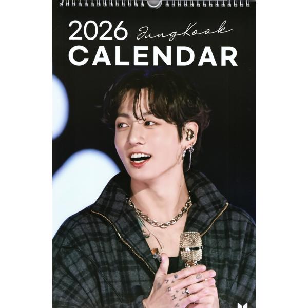 BTS ジョングク グッズ 大判 壁掛け カレンダー 2026年 (令和8年) +
