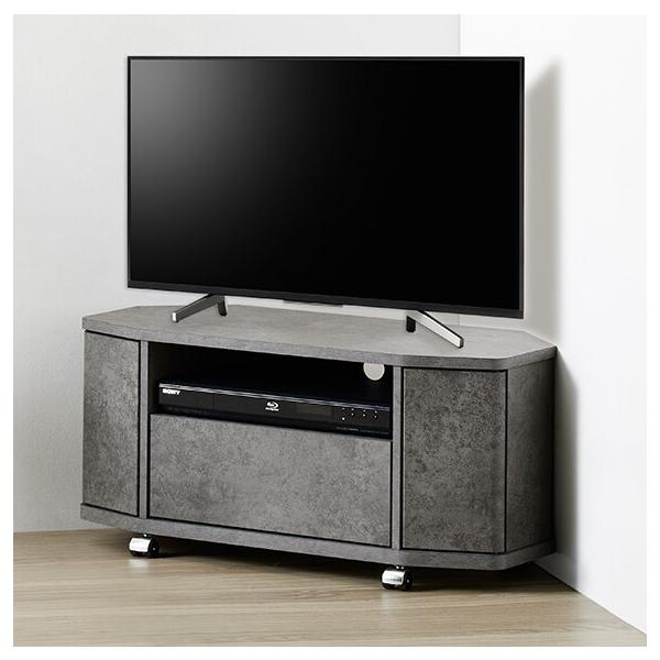 テレビ台 79cm 32インチ対応 コーナー・平面置き対応型 キャスター付き