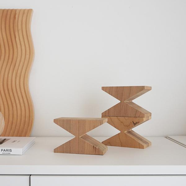 ウッドオブジェ 1個 木製 木 おしゃれ 置物 飾り ナチュラル 北欧