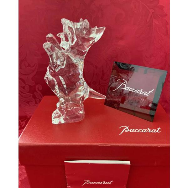 バカラ（Baccarat） 置物 ドッグ 犬 クリスタル フィギュリン