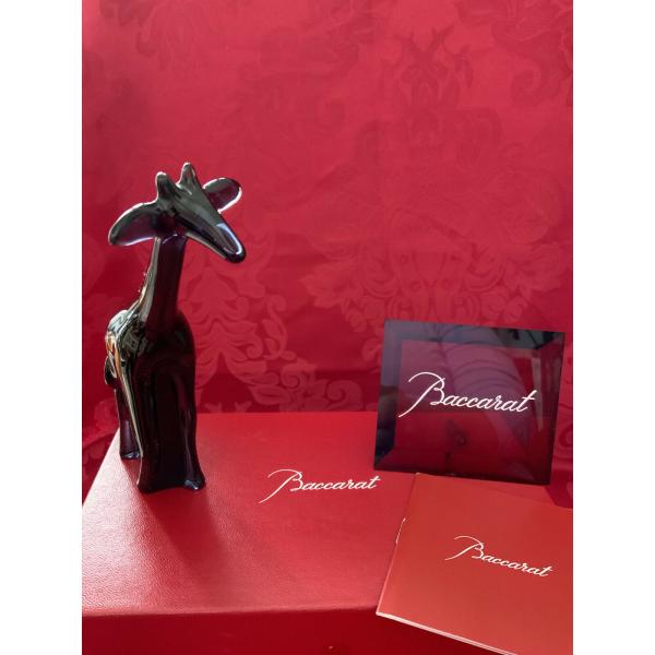 バカラ（Baccarat） 『キリン ブルー クリスタル 置物フィギュリン