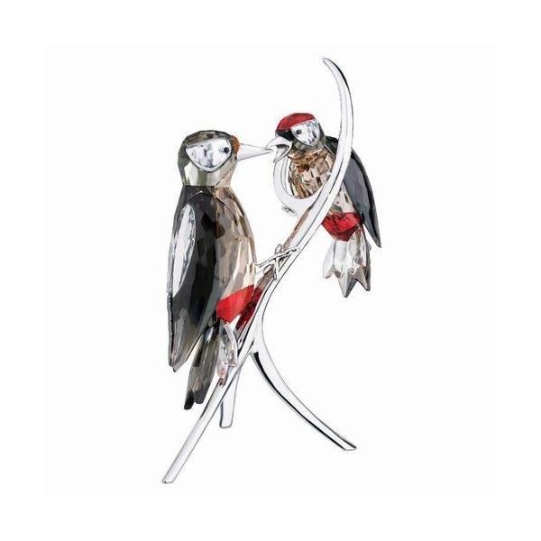 SWAROVSKI（スワロフスキー） クリスタル 置物 フィギュア 鳥 キツツキ