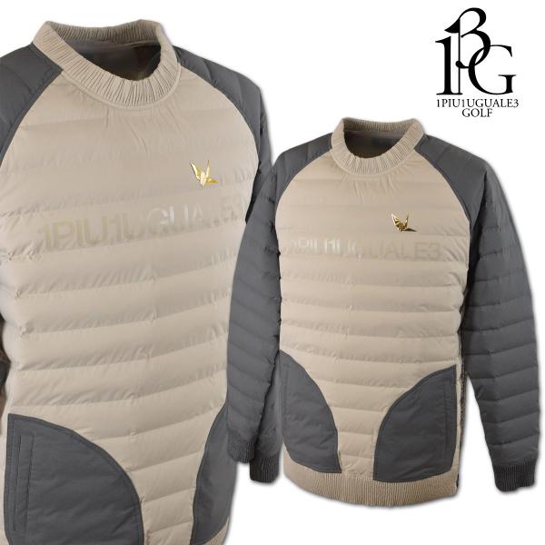 1PIU1UGUALE3 GOLF ダウンスニード メンズ ウノピュウノウグァーレトレ