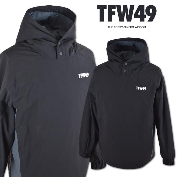 TFW49 プルオーバー ゴルフウェア メンズ パーカー 防寒 秋冬用 黒 M L