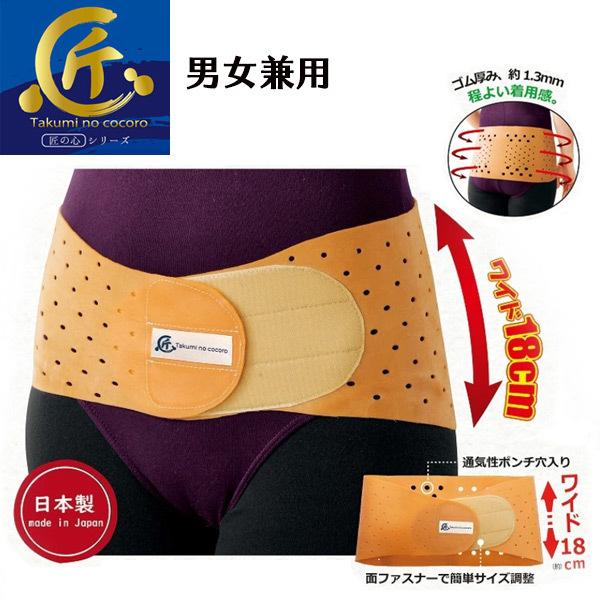 匠の心 天然ゴム腰ベルト 114002 巻くだけ 腰 骨盤ベルト ガード 国産