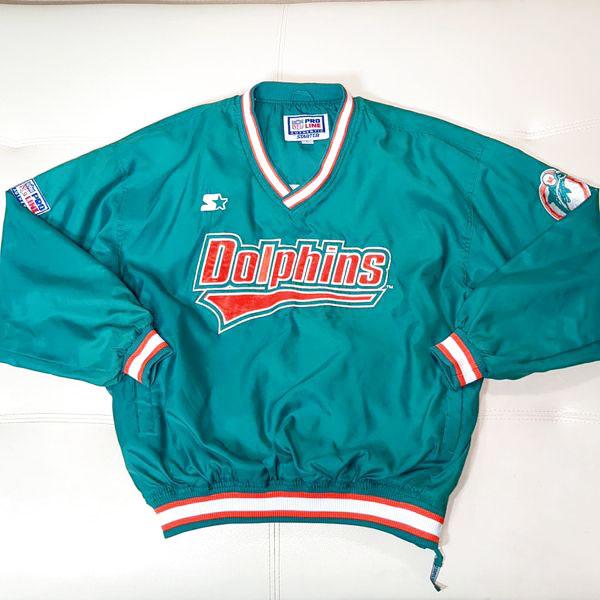 STARTER（スターター） マイアミ・ドルフィンズ プルオーバー ナイロン