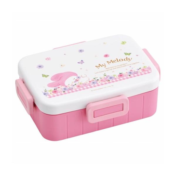 サンリオ sanrio マイメロディ パステル水彩花柄 4点ロック 弁当箱