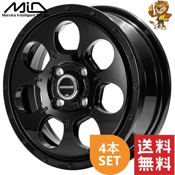 マルカサービス ホイール4本セット MID ROAD MAX MUD AGENT (SGB) 16