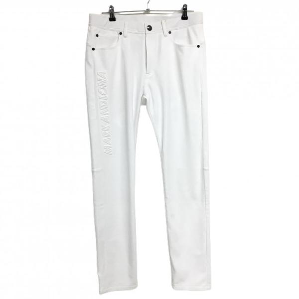 MARK&LONA（マークアンドロナ） パンツ 白 サイド立体ロゴ メンズ 50