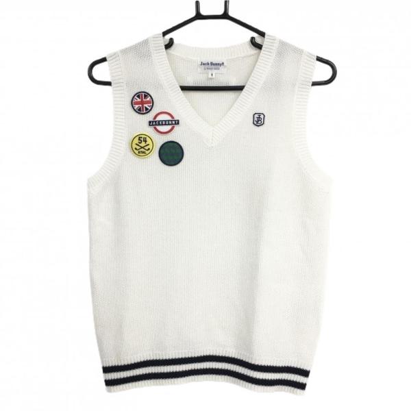 JACK BUNNY レディース ベスト ホワイト サイズS Jack Bunny