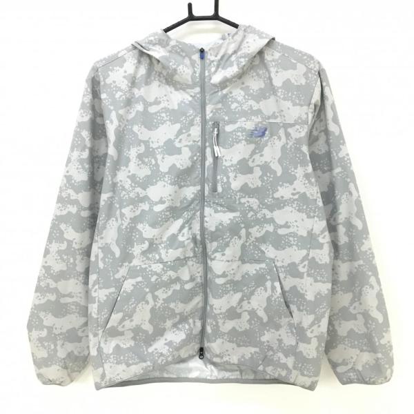超美品】ニューバランスゴルフ ジップパーカー グレー×ライトグレー
