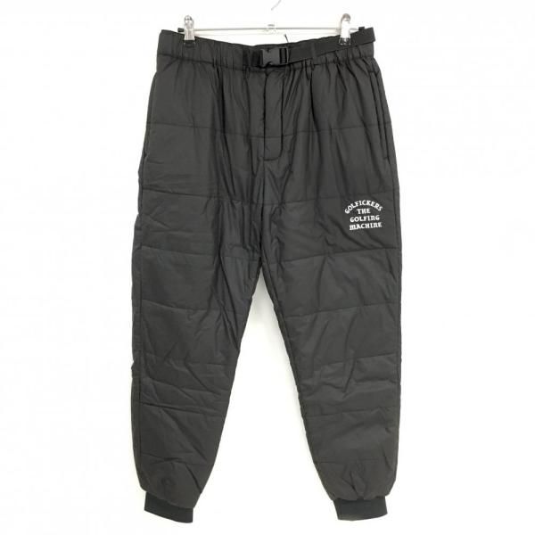 新品】ゴルフィッカーズ 中綿ジョガーパンツ 黒 調節ベルト付 メンズ M