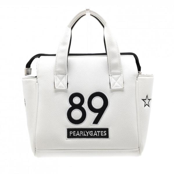 PEARLY GATES（パーリーゲイツ） カートバッグ 白×黒 ニコちゃん