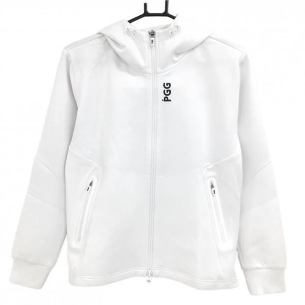 PGG 【新品】PGGパーリーゲイツ ジップパーカー 白×ネイビー サイド