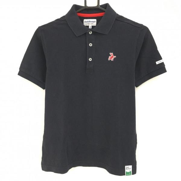 Jack Bunny!!（ジャックバニー） 半袖ポロシャツ ネイビー うさぎ