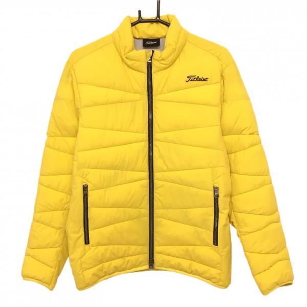 Titleist（タイトリスト） 中綿ジャケット イエロー ロゴ白 メンズ L