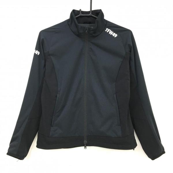 TFW49 【美品】TFW49 ジャケット 黒×白 異素材 ストレッチ レディース