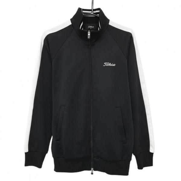 Titleist（タイトリスト） ジャケットブルゾン 黒×白 肩・袖ライン