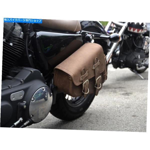 サイドバック ハーレーダビッドソンスポーツスターブラウンレザー